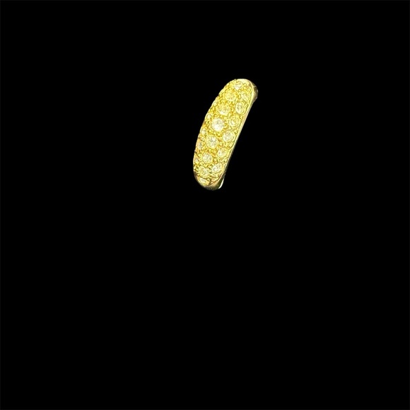Avon “Luxurious Sparkle Ring”Goldtone Textured Ring size 9 NIB vintage 1996 - Picture 1 of 9